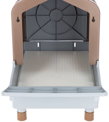 Műanyag tojófészek - barna/szürke, 2 az 1-ben