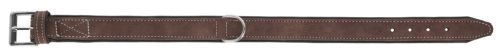 California műbőr nyakörv - barna, 20 mm, 32-38 cm