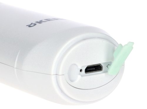 Akkumulátoros körömreszelő - fehér, 15,5 x 3,5 x 2,5 cm