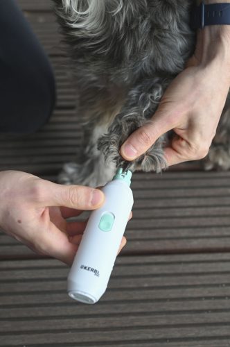 Akkumulátoros körömreszelő - fehér, 15,5 x 3,5 x 2,5 cm