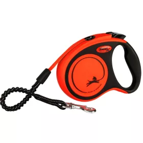 Flexi Xtreme póráz - S, narancs / fekete, 5 m, 20 kg