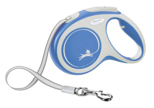 Flexi New Comfort szalagos póráz - kék, 5 m, max 25 kg, méret: M
