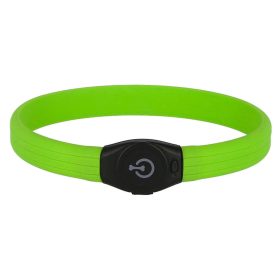Maxi Safe LED-es nyakörv - zöld, 65 cm / 1,5 cm