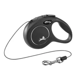 Classic Flexi póráz - fekete, 3 m, méret: XS