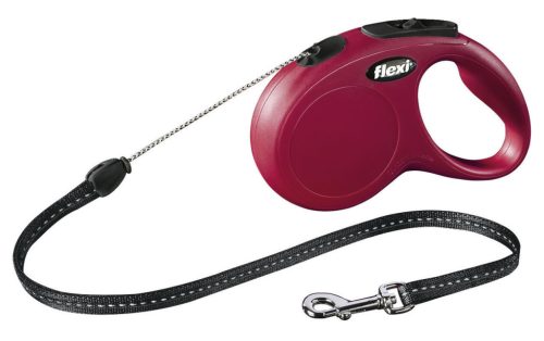Classic Flexi póráz - piros, 5 m, méret: S