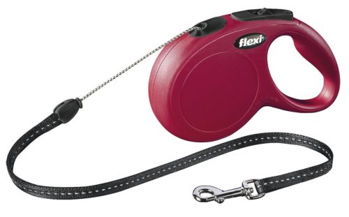 Classic Flexi póráz - piros, 8 m, méret: S