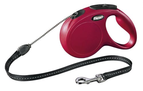 Classic Flexi póráz - piros, 5 m, méret: M