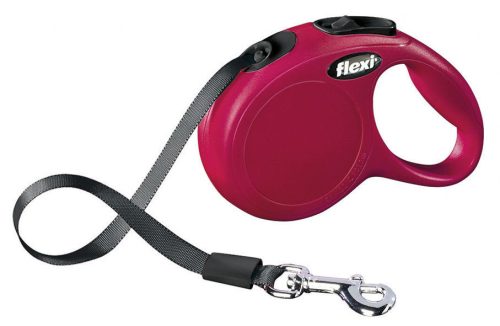 Classic Flexi szalagos póráz - piros, 3 m, méret: XS