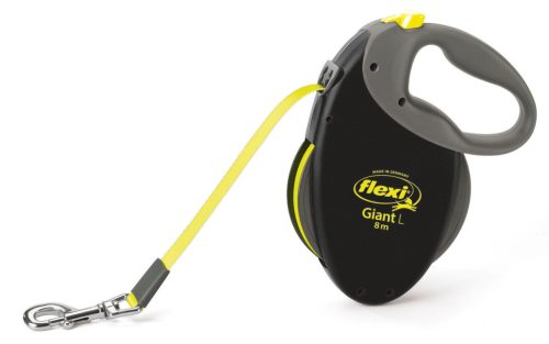 Giant Flexi póráz - fekete, 8 m, méret: L