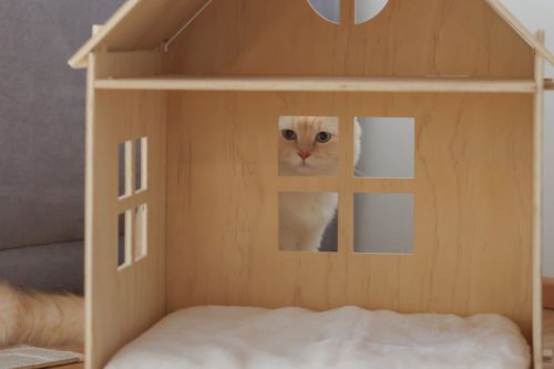 Yvi beltéri macskaház - 50 x 38 x 67 cm