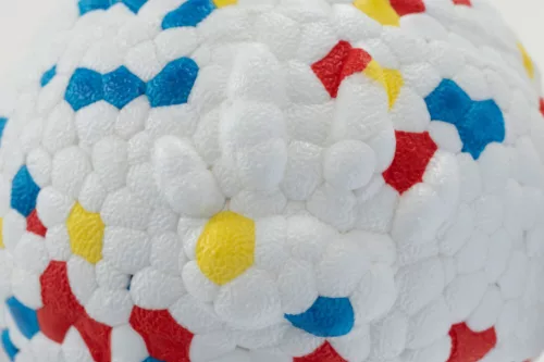 E-TPU játéklabda kutyáknak - fehér, 8 cm