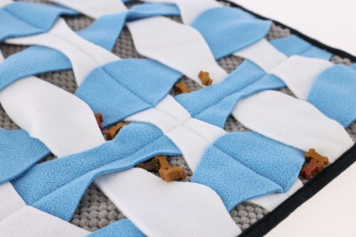 Keresőszőnyeg- szürke/fehér/kék, 60 x 45 cm