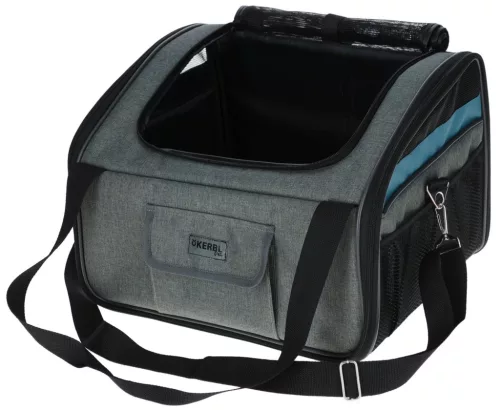 Vacation autós kutyaszállító táska - szürke/kék, 44 x 35 x 30 cm