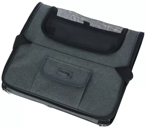 Vacation autós kutyaszállító táska - szürke/kék, 44 x 35 x 30 cm