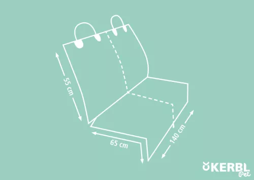 Védőtakaró autóba - fekete, hátsó ülésre