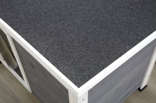 Kenny kutyaház - szürke/fehér, 113 x 77 x 81 cm