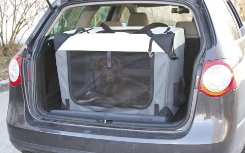 Journey szállító doboz - szürke/bézs, 70 x 52 x 52 cm