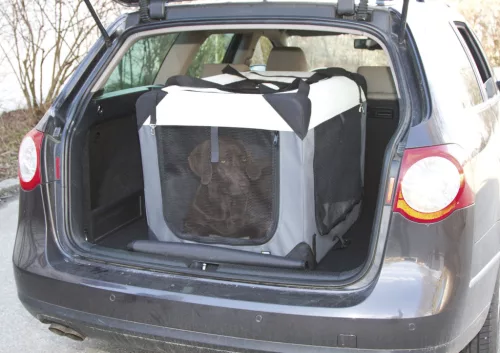 Journey szállító doboz - szürke/bézs, 81 x 58 x 58 cm