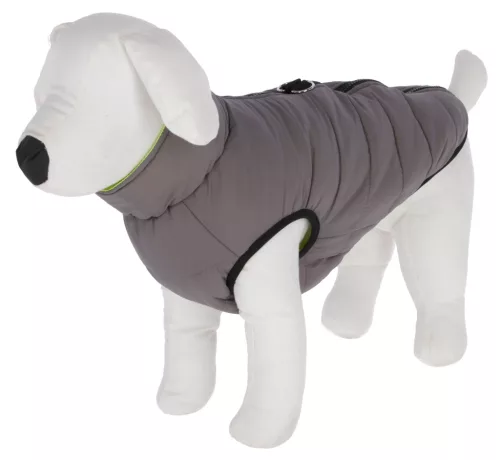 Charmonix kutyakabát - szürke/neonsárga, 30 cm, méret: XS
