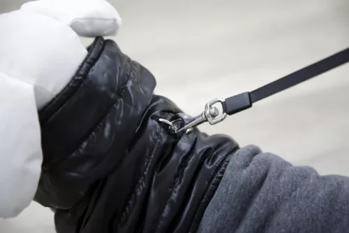 Quebec kutyakabát - szürke/fekete, 35 cm, méret: S