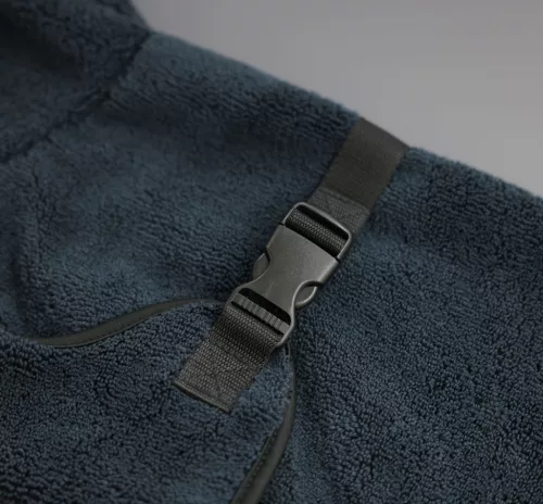 Fürdőköpeny kutyáknak - kék, S, 40 cm