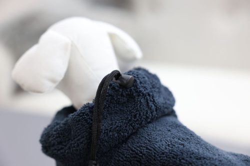 Fürdőköpeny kutyáknak - kék, XL, 70 cm