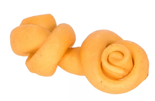 Csomózott sertésbőr rágócsont - 10-12 cm, 2 db, 80 g