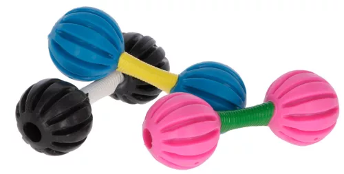 Súlyzó formájú játék - 12 cm