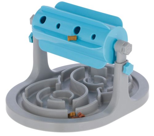 Anti-Gobble jutalomfalat adagoló - szürke/kék, 27 x 32 x 20-26 cm