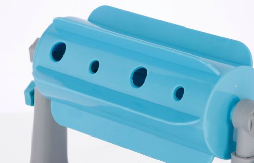 Anti-Gobble jutalomfalat adagoló - szürke/kék, 27 x 32 x 20-26 cm