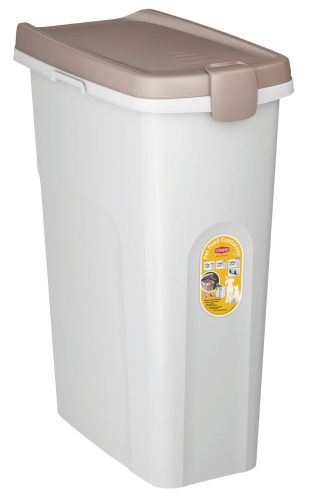 Kisállateledel konténer - barna / fehér, 40 literes