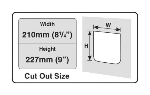 Cat Mate® XL négyállásos, zárható macskaajtó - fehér