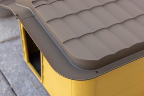 Paola Eco macskaház - sárga/fekete, 60 x 51 x 41 cm