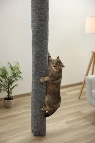 Carpet mászózsák macskáknak - szürke, 16 x 16 x 240cm