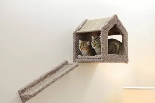 Monte Baldo mászófal macskáknak - 6 részes, szürke