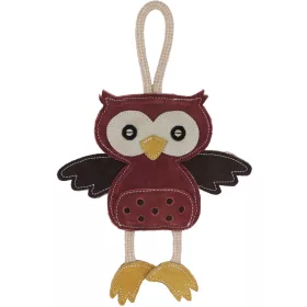 Owl bagoly kutyajáték - bőr, 31 x 22 x 3 cm