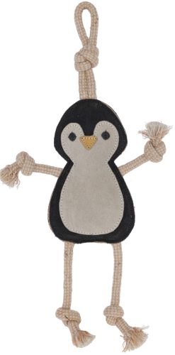 Penguin pingvin kutyajáték - bőr, 43 x 20 x 3 cm