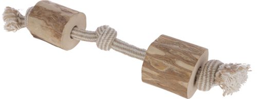 Fa kötélen kutyajáték - kávéfával, 35 cm