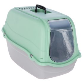 Minka alomdoboz - világos szürke/mentazöld, 57x39x41 cm