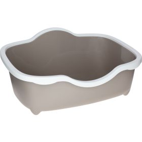   Trés Chic nyitott alomdoboz - bézs  fehér, 56 x 38,5 x 26 cm