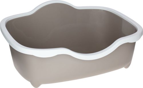 Trés Chic nyitott alomdoboz - bézs  fehér, 56 x 38,5 x 26 cm