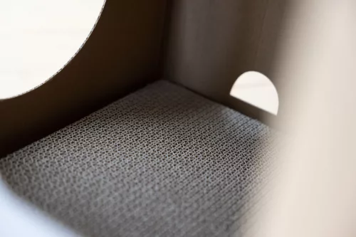 Elefánt kaparó macskáknak - szürke, 35 x 35 x 38 cm