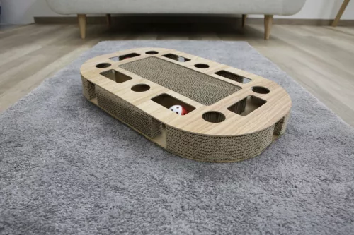 Ovalo kaparólap macskáknak macskamentával - 52 x 31 x 8,5 cm