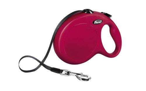 Classic Flexi szalagos póráz - piros, 8 m, méret: L