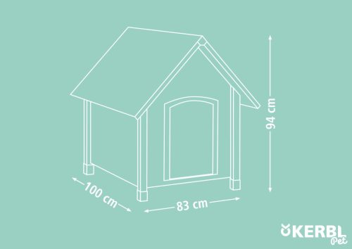 4-Seasons kutyaház - 100 x 83 x 94 cm