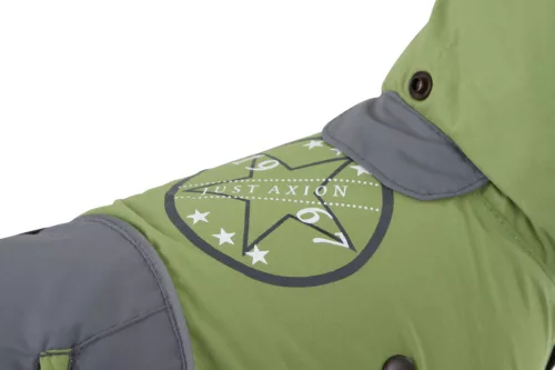 Vancouver kutyakabát - zöld/szürke, 40 cm, méret: M