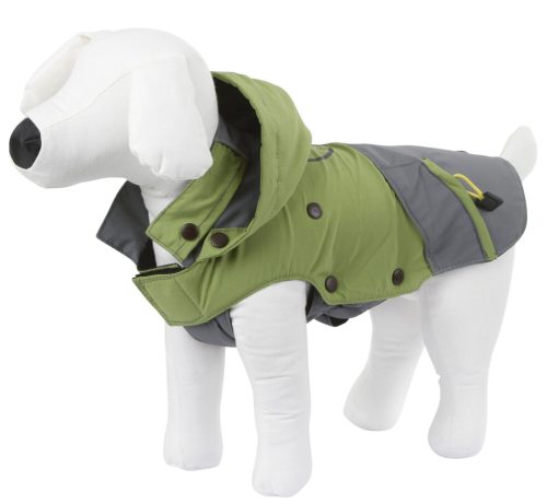 Vancouver kutyakabát - zöld/szürke, 45 cm, méret: L