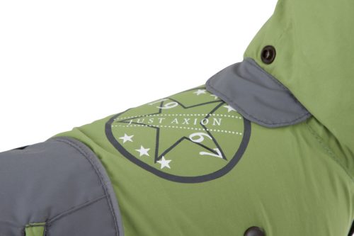 Vancouver kutyakabát - zöld/szürke, 50 cm, méret: XL