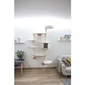 Dolomit XL macskabútor - fehér, falra szerelhető, 185 cm