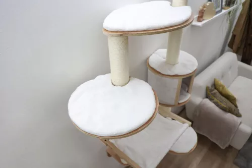 Dolomit XL macskabútor - fehér, falra szerelhető, 185 cm